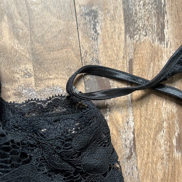 Adore Me Black Rue Lace Babydoll Dress and Panties - Picture 6 of 12